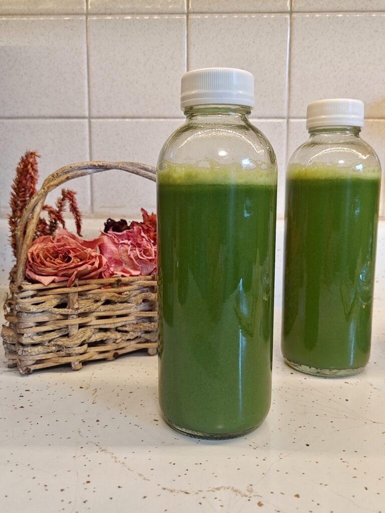 bottled green juice